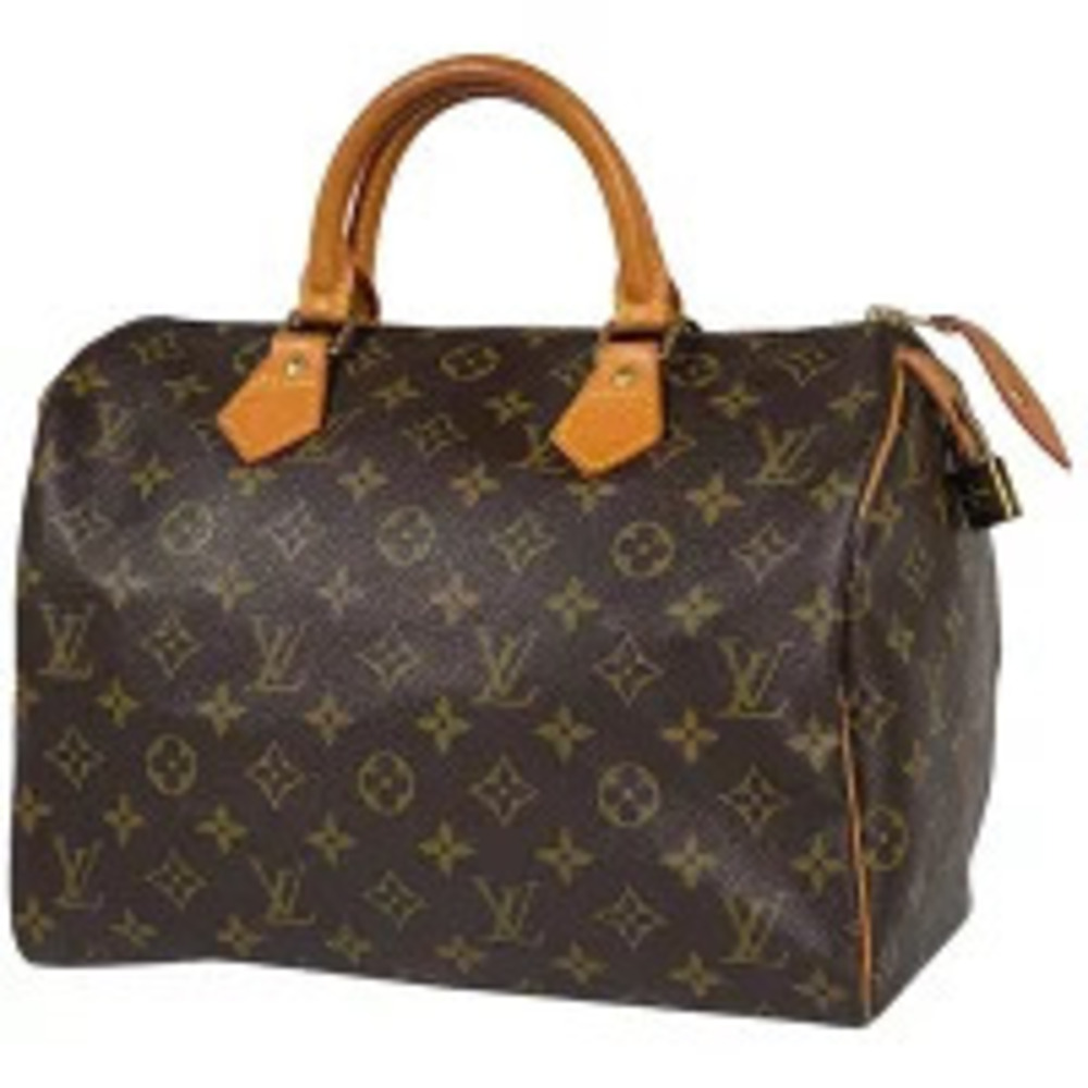Louis Vuitton Speedy Boston Bag Commuter Handbag Monogram Brown